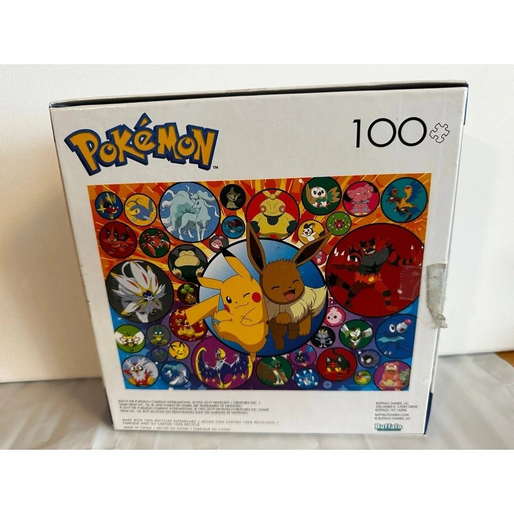 100 piece Pokémon Pikachu puzzle, complete